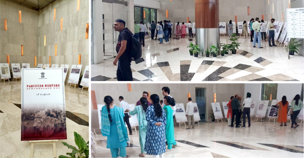 Exhibition organised by NBCC at World Trade Centre and East Kidwai Nagar, New Delhi on the occasion of Partition Horrors Remembrance Day